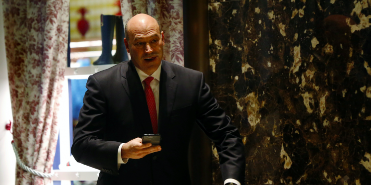 Gary Cohn, Goldman Sachs president and COO, arrives for a meeting at Trump Tower to speak with U.S. President-elect Donald Trump in New York, U.S., November 29, 2016. REUTERS/Lucas Jackson