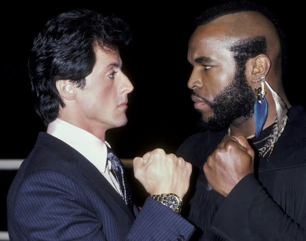 A young Sylvester Stallone and Mr. T