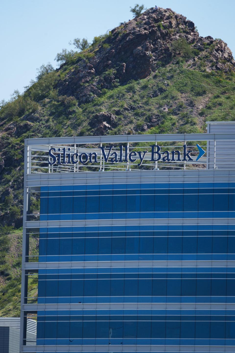 Silicon Valley Bank offices in Tempe, Ariz., photographed on March 12, 2023.