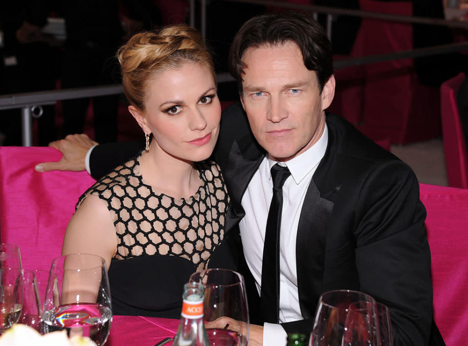 21st Annual Elton John AIDS Foundation Academy Awards Viewing Party - Inside: Anna Paquin and Stephen Moyer