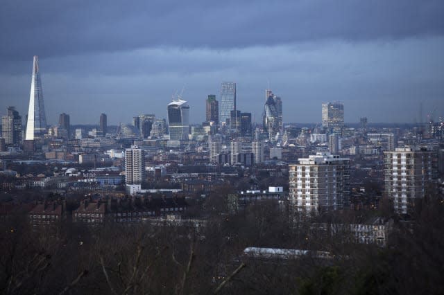 Views Of The City Of London And The Canary Wharf Business & Financial District