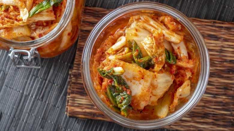 Jar of kimchi 