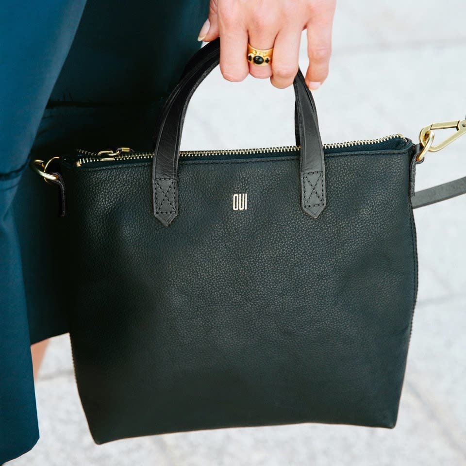 Most of the leather bags at Madewell.com can be personalized with foil stamps or embossing for an extra $10. 