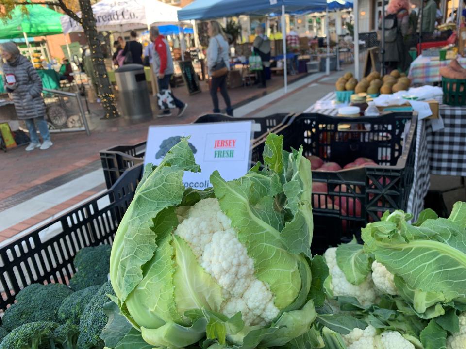 Cauliflower at the Princeton Farmers Market.