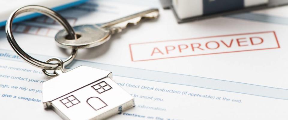 Approved mortgage loan agreement application