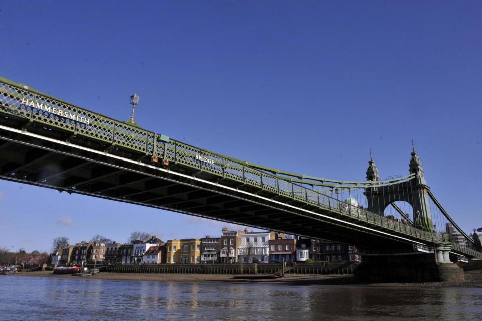 Hammersmith Bridge: the area remains among the highest incomes in the UK (PA Archive/PA Images)