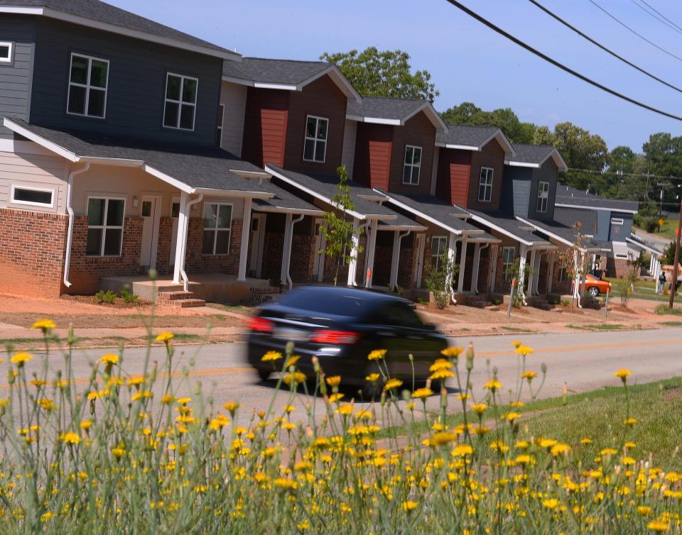 Robert Smalls at Midtown Heights townhomes and apartments, on Wofford Street in Spartanburg, Friday, June 10, 2022. 