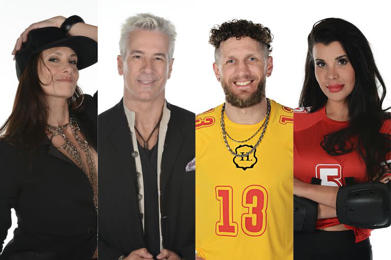 Erica García, Fernando Carrillo, Martín Coggi y Charlotte Caniggia, cuatro de los 16 nuevos participantes de El hotel de los famosos 2