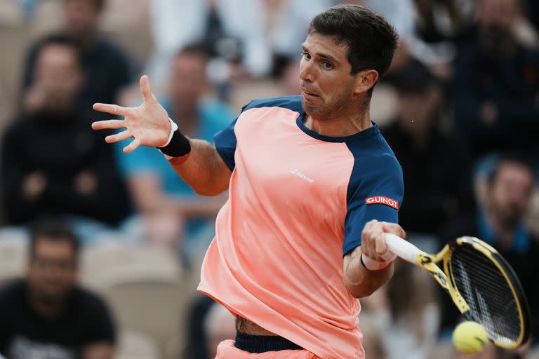 Federico Delbonis, en acción