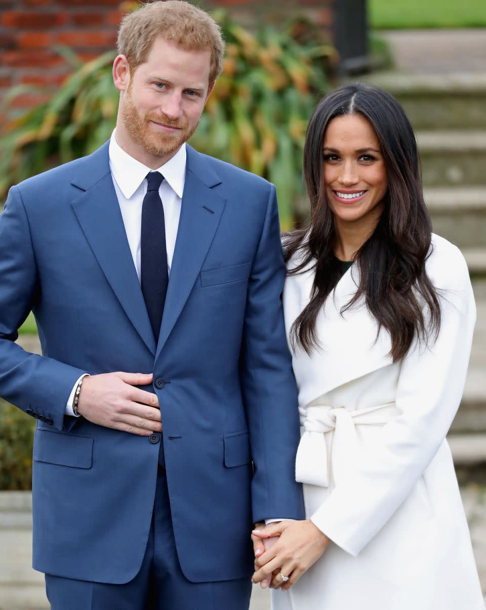 The footage has resurfaced since Meghan announced her engagement to Prince Harry earlier this week. Photo: Getty