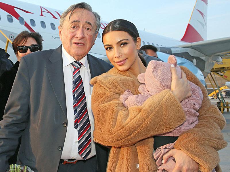 Schwierig, schwierig: Kim Kardashian und Richard Lugner. Foto: Christina Noelle