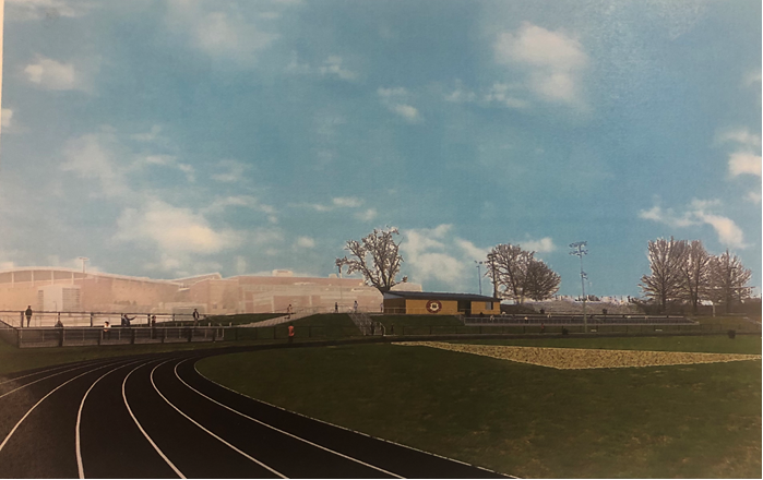 This design shows how Ben Martin Track will look in the future.