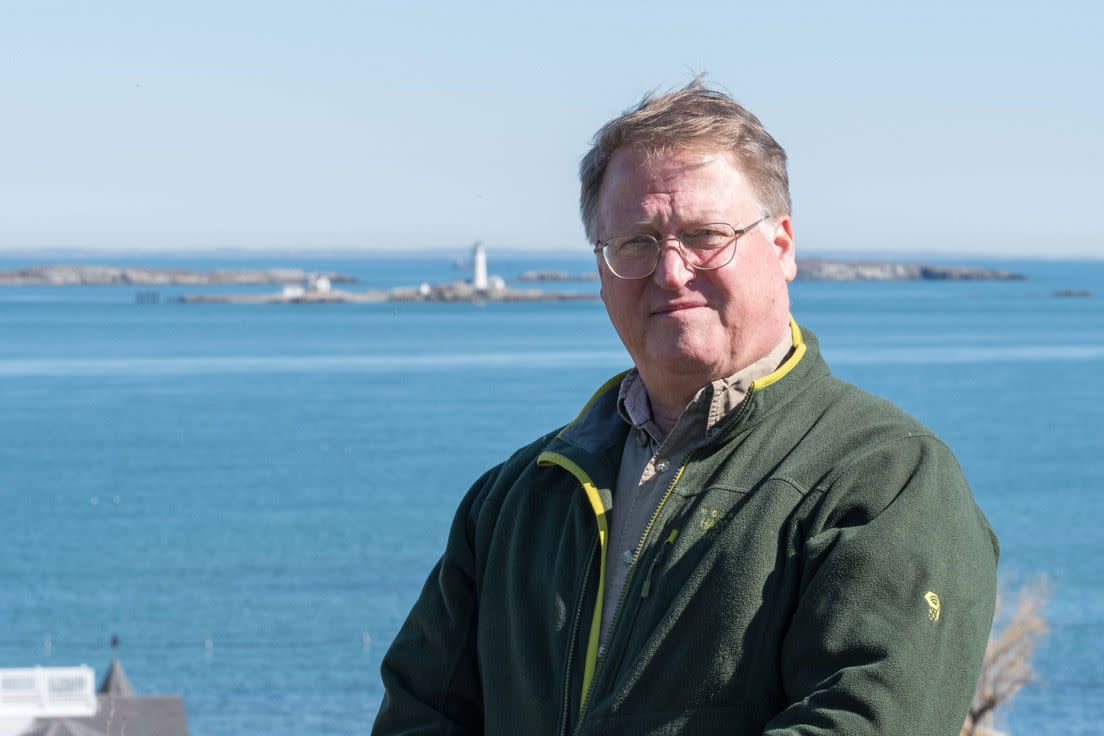 Charles McCreery worked as an oceanographer at the Bureau of Ocean Energy Management from 2013 to 2018. He's pictured here at Fort Revere, a historical site in Hull, Massachusetts. (Photo: Sally Chisholm/Contributed photo)
