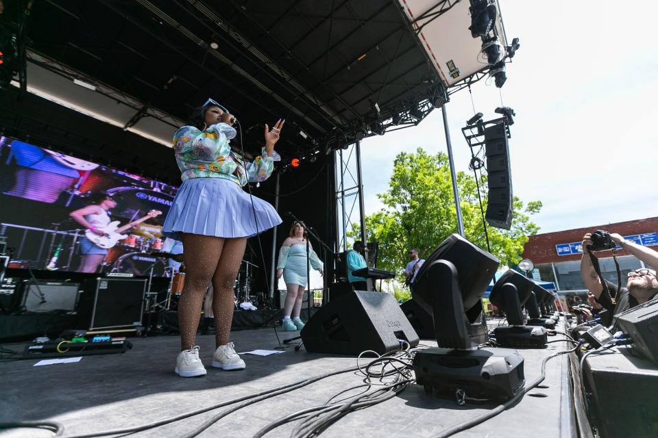 Nia Mone performs at the Norman Music Festival on Main Street in Norman on Saturday, April 30, 2022.