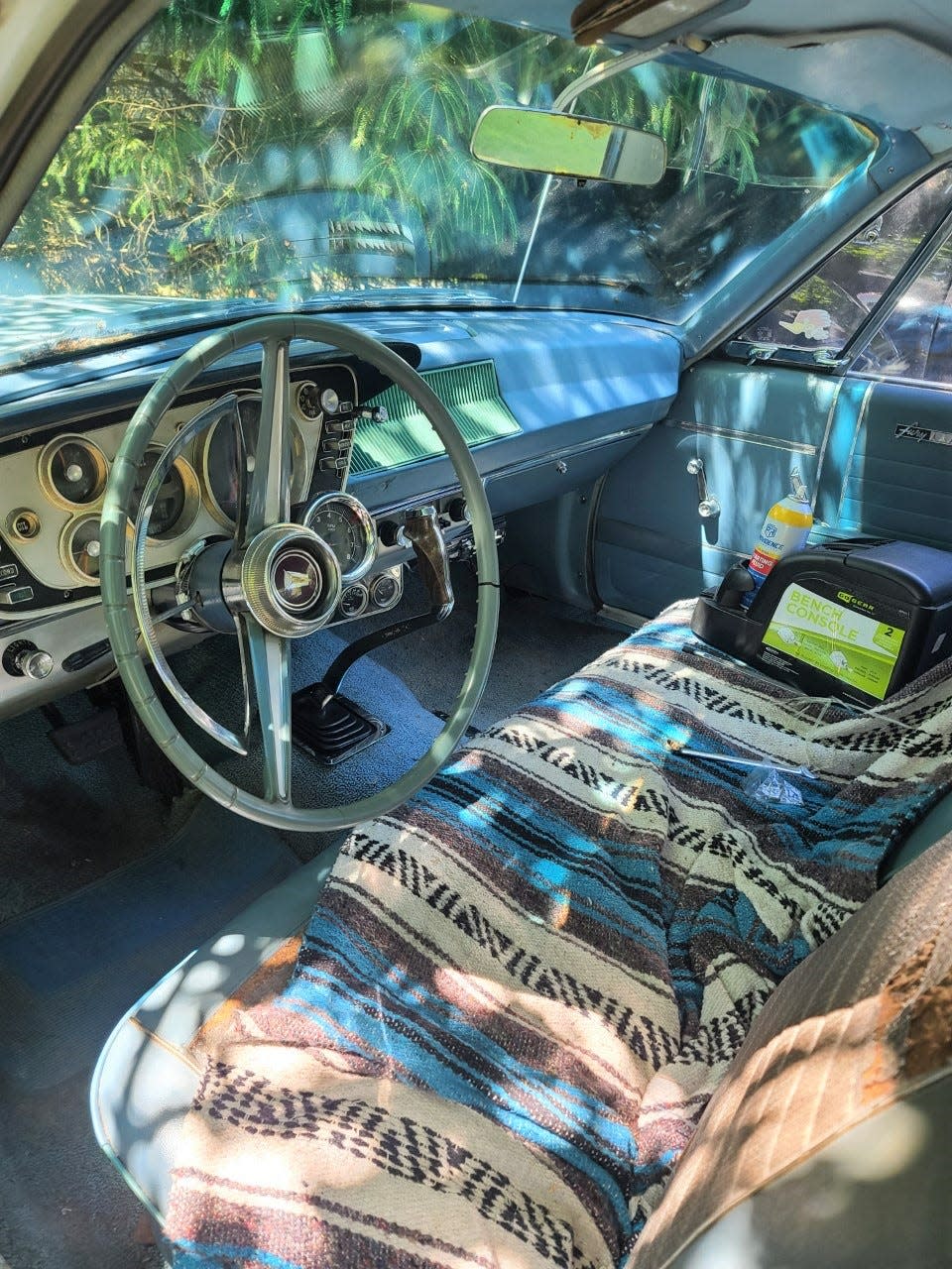 The interior of the 1963 Plymouth Fury.