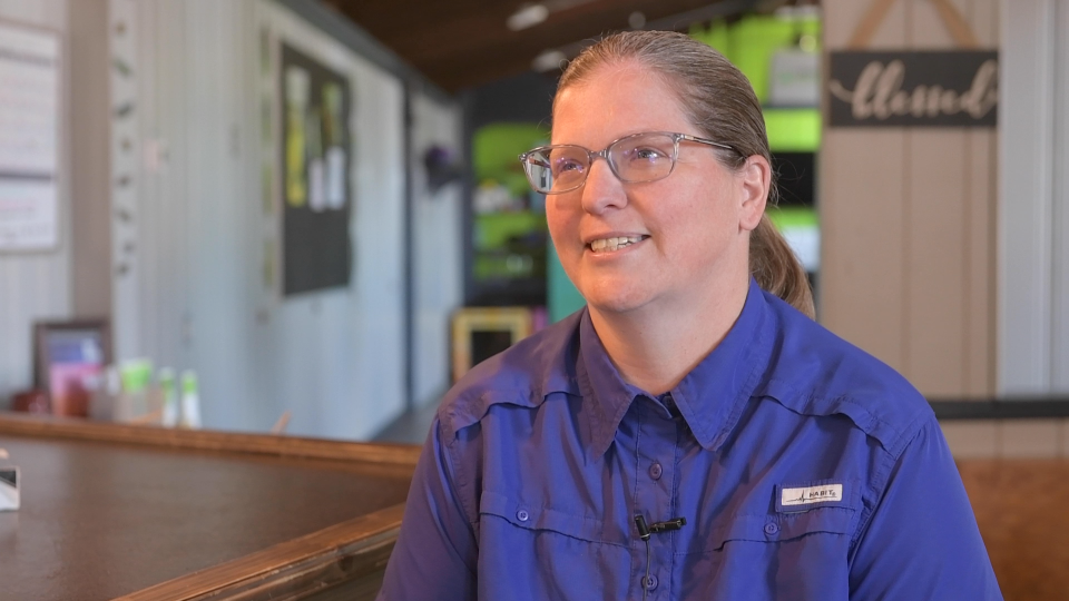 Rev. Tanya Brubaker smiles as she recalls Petey Miller's love for his daughter, Kara. Petey's funeral service was held at Brubaker's church, Calvary United Methodist, located right across the street from where he was shot and killed in early July.