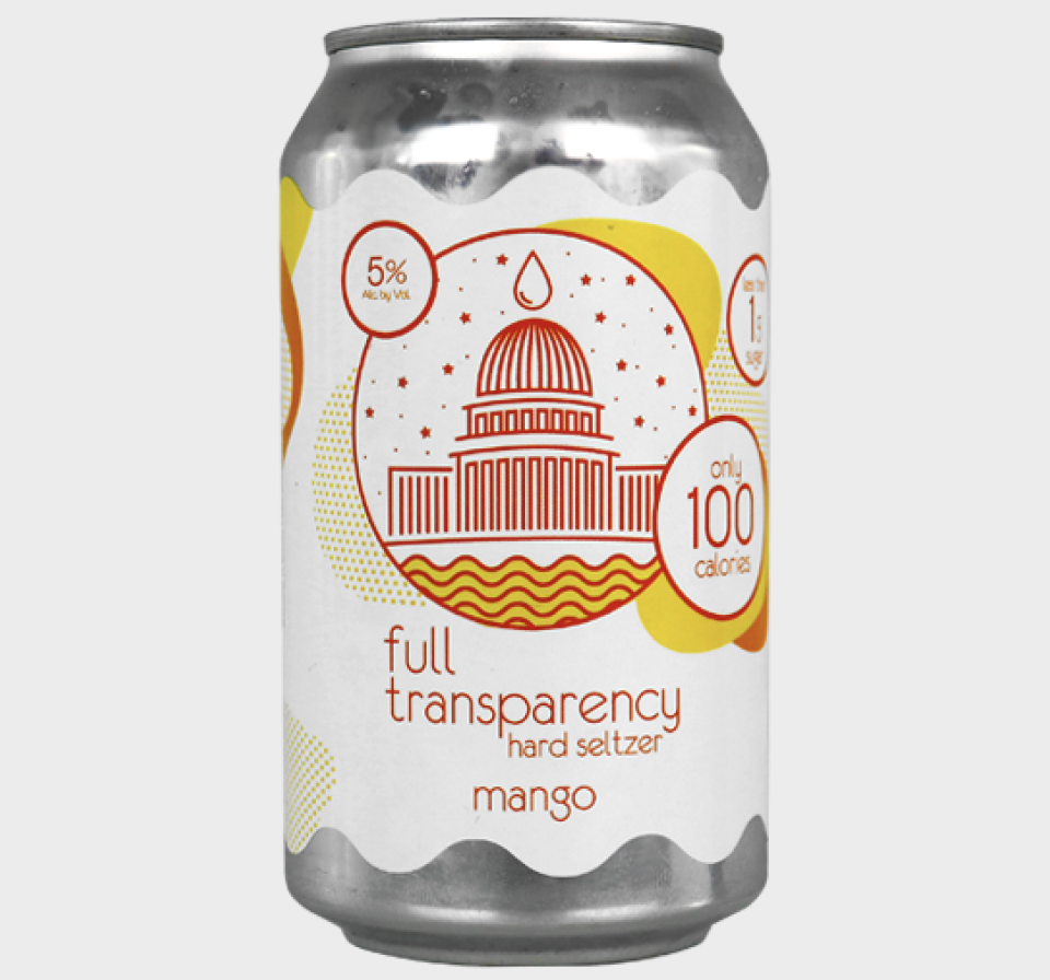 3) DC Brau Full Transparency Passionfruit Orange Guava Hard Seltzer