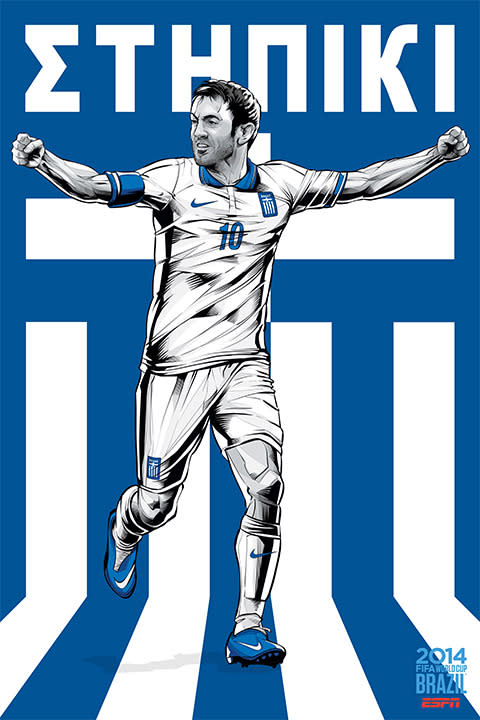 Greece poster (Cristiano Siqueira for ESPN)