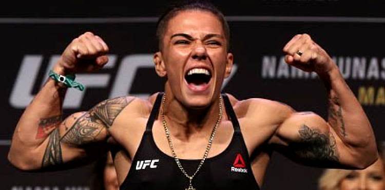 Jessica Andrade pumped at weigh-ins
