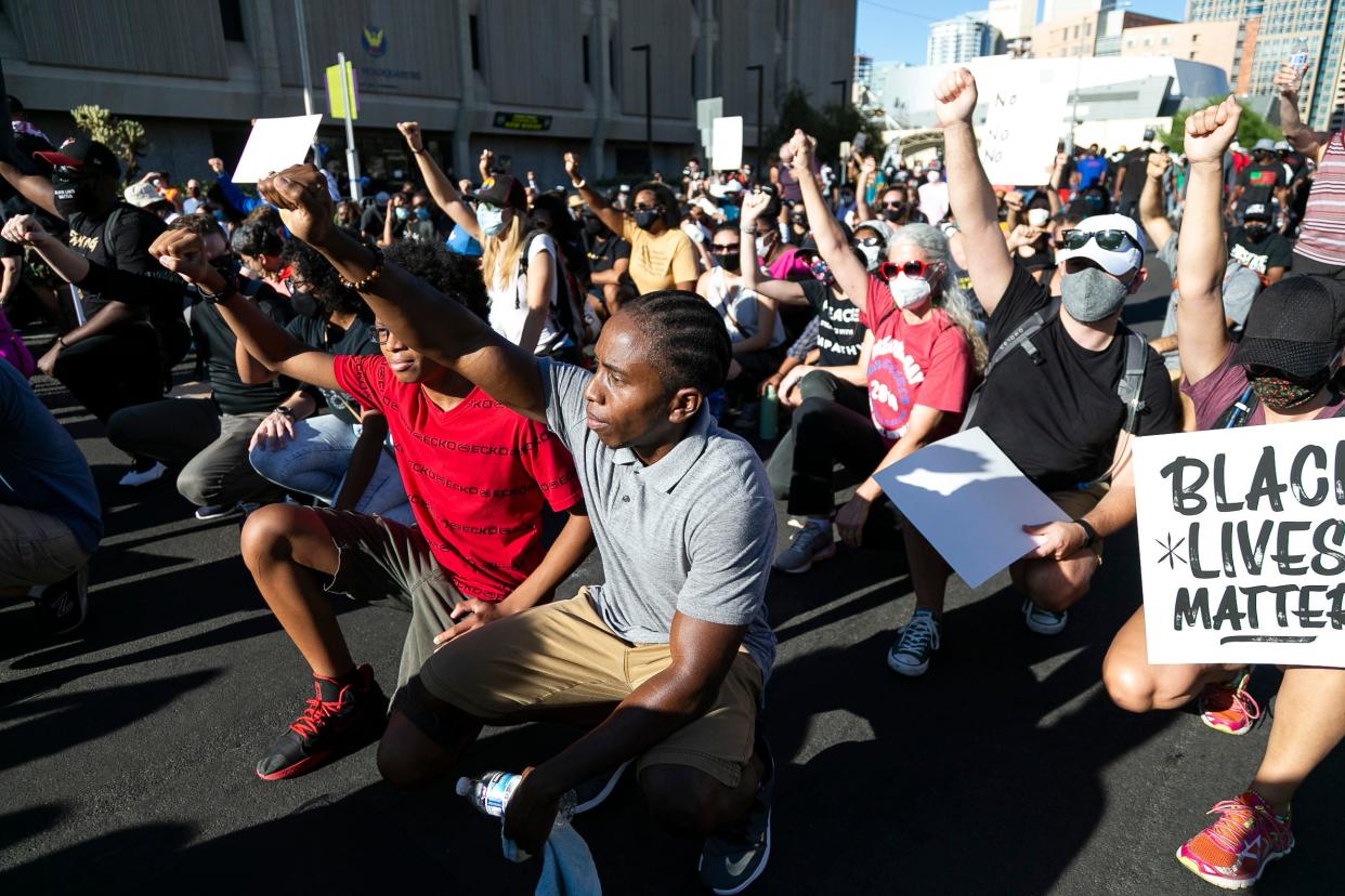 A March with Our Ancestors to mark Juneteenth last year in Phoenix, Arizona.