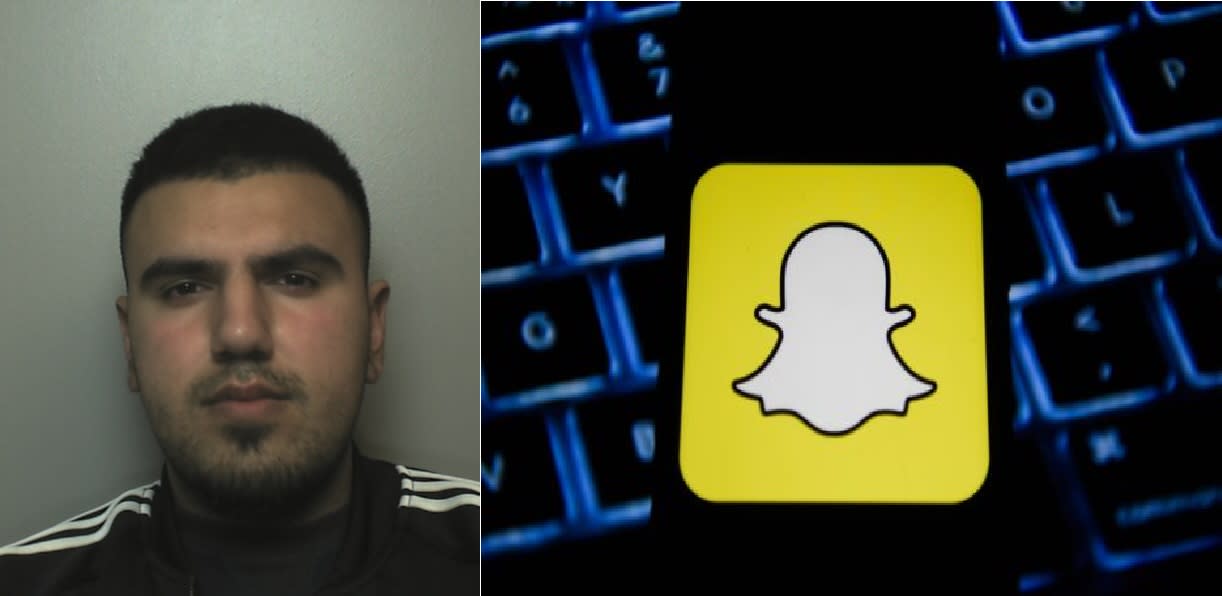 Aziz Khan has been jailed for 11 years and two months after he admitted raping a woman of the attack and sending a Snapchat message to her friends. (Staffordshire Police).