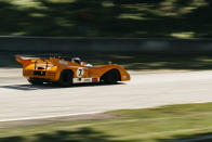 <p>Out of Canada Corner, drivers open the throttle to blast through a section called Thunder Valley, named for the way the engine sounds reverberate against the forest and signage. It's a spectacular way to get close to the cars as they launch out of the corner under full acceleration. Both this section and Canada Corner are on the a shaded, heavily-wooded path that provides a welcome relief from the mid-day sun. </p>