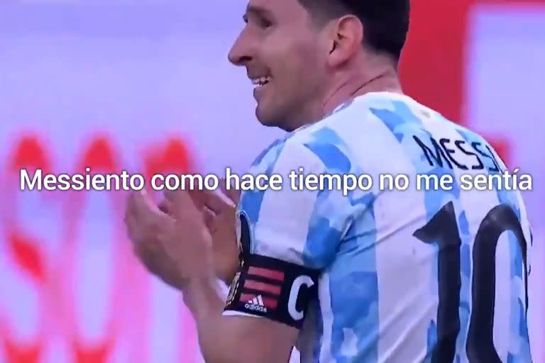 "Messiento campeón", una de las frases que eligió la AFA para celebrar.