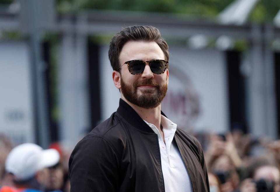 Cast member Chris Evans arrives for the special presentation of "Knives Out" at the Toronto International Film Festival (TIFF) in Toronto, Ontario, Canada September 7, 2019. REUTERS/Mario Anzuoni