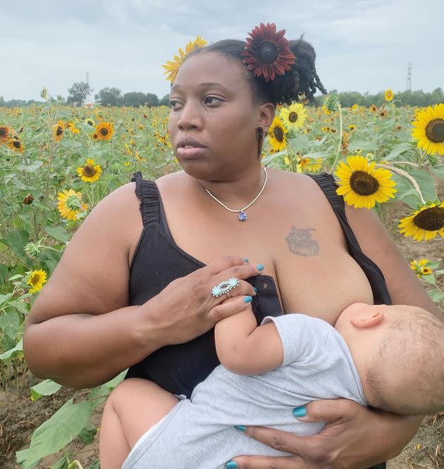 Kenda H., a mother of four, said we need to normalize breastfeeding in public for people of all sizes. (Photo: Kenda H.)