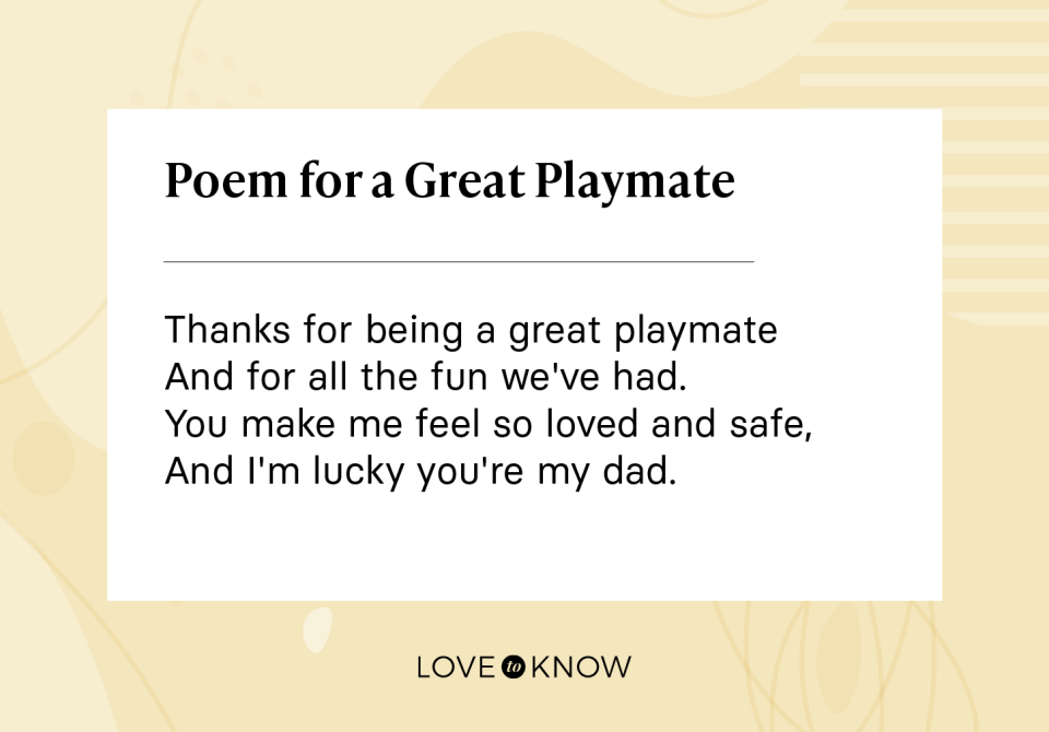 Poem for a Great Playmate