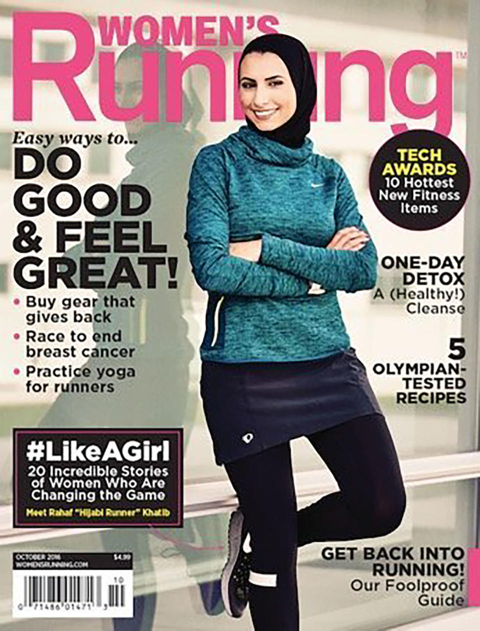 At the height of&nbsp;Donald Trump's anti-immigrant, anti-Muslim presidential campaign, Women's Running chose Muslim Syrian-American refugee Rahaf Khatib as its cover star. She's the first hijabi woman to grace the cover of any American health or fitness magazine, and this year, she's running the Boston marathon to <a href="http://www.huffingtonpost.com/entry/rahaf-khatib-boston-marathon_us_58b481b4e4b0a8a9b7852630?section=us_women">raise funds for the Syrian American Rescue&nbsp;Network</a>.&nbsp;