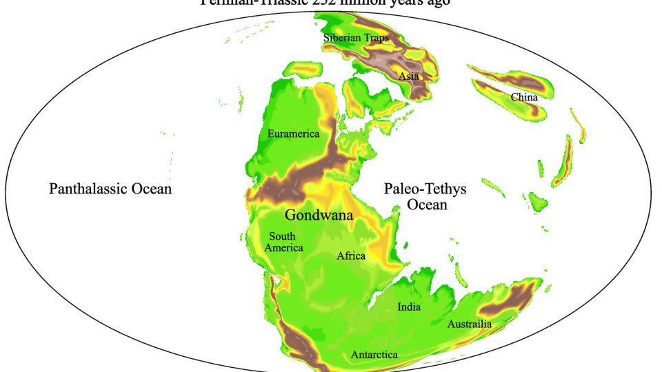 The Earth looked very different 252 million years ago. - Alex Farnsworth/University of Bristol