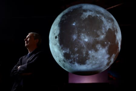 University of Colorado Boulder director of NASA/NLSI Lunar University Network for Astrophysics Research Burns stands for a portrait at the Fiske Planetarium
