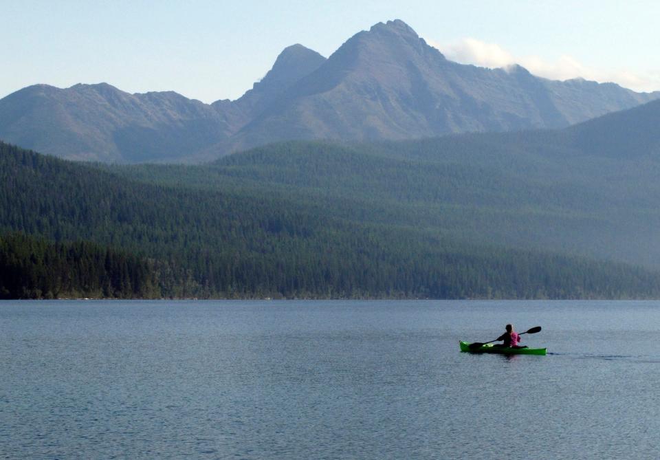 Kintla Lake in Glacier National Park, Mont.