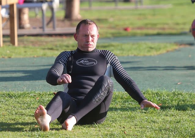 Tony Abbott's (pictured in Manly) safe seat may be under threat. Photo: Getty