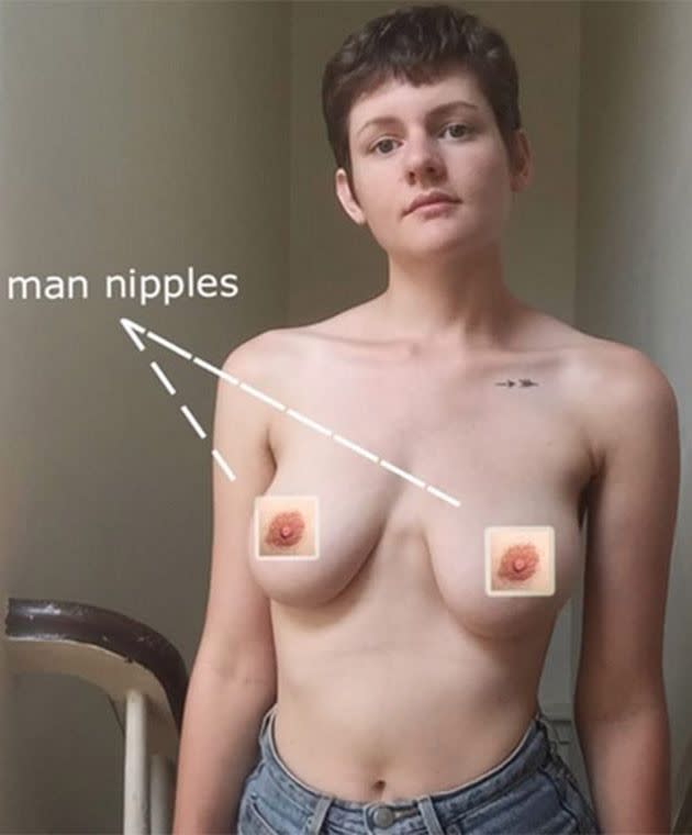 Freeing the nipple, man styles. Photo: otheraudrey/Instagram
