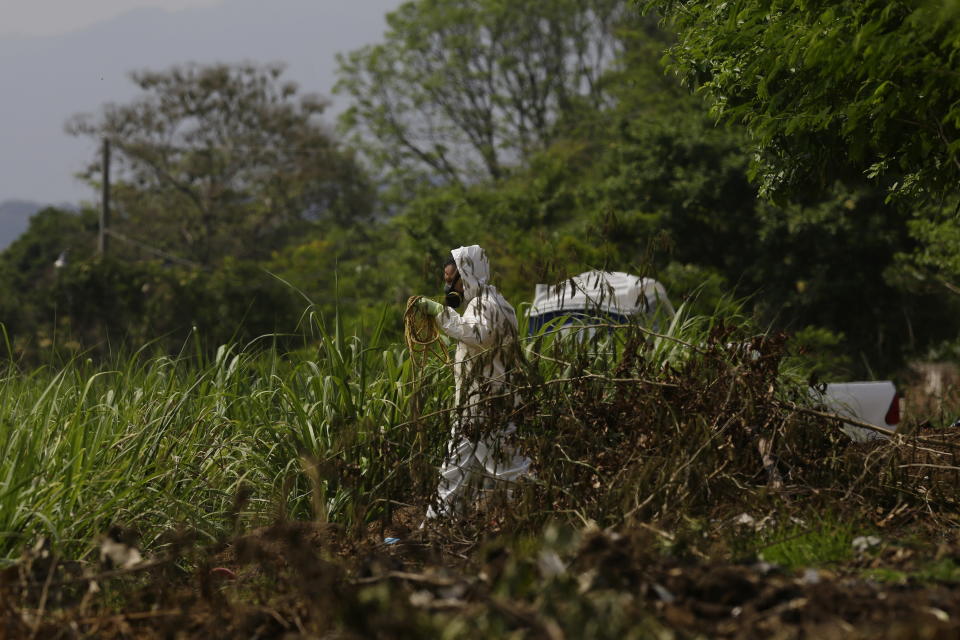 The former police officer's home in El Salvador. Source: EPA