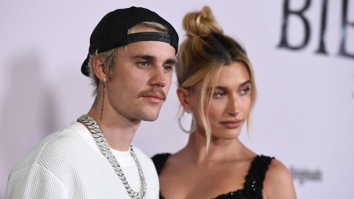 2018 gaben sich der Sänger Justin Bieber und das Model Hailey Baldwin das Ja-Wort. (Bild: dpa)