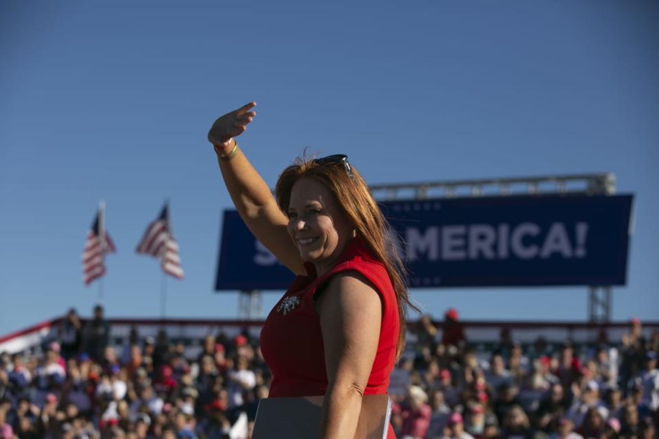 <div class="inline-image__caption"><p>Congressional candidate Sandy Smith.</p></div> <div class="inline-image__credit">Allison Joyce</div>