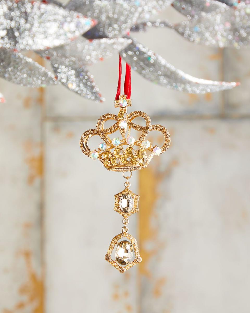 Crown Drop Christmas Ornament