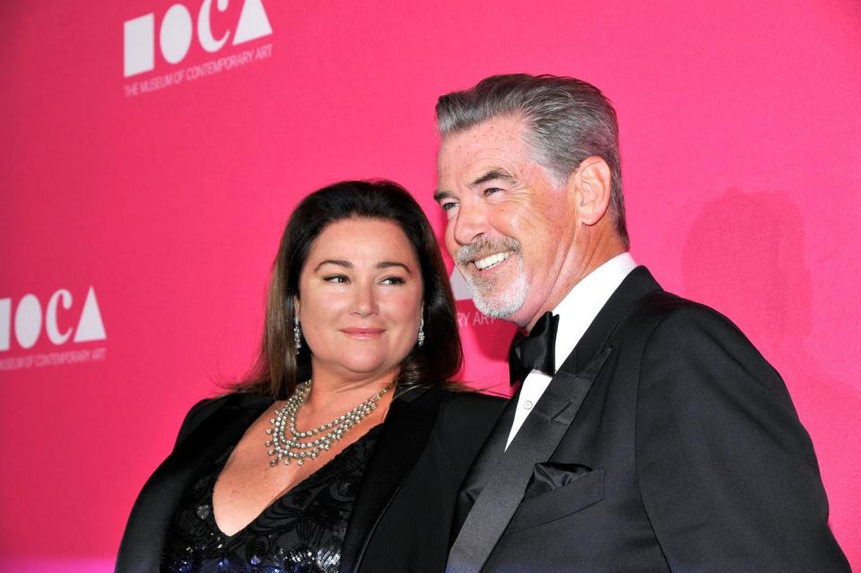 Pierce Brosnan and Keely Shaye Smith, 11 years