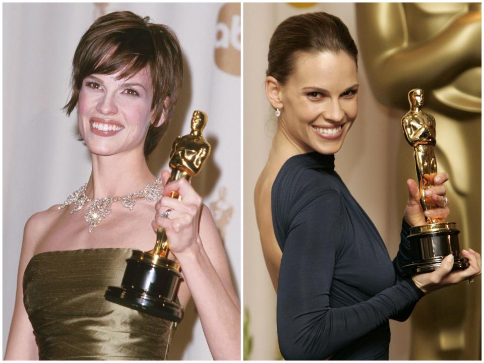 hilary swank 2000 and 2005 oscars