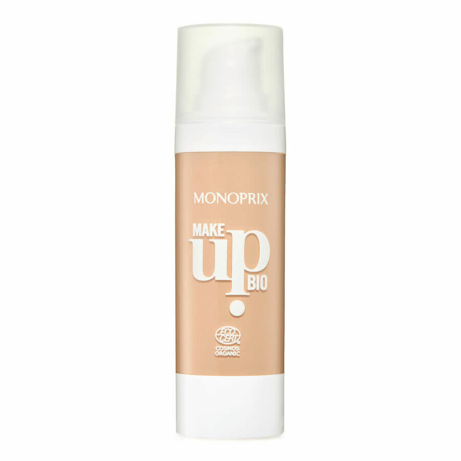 Fond de teint liquide fini mat Monoprix Make-up BIO, 12,99 € les 30 ml