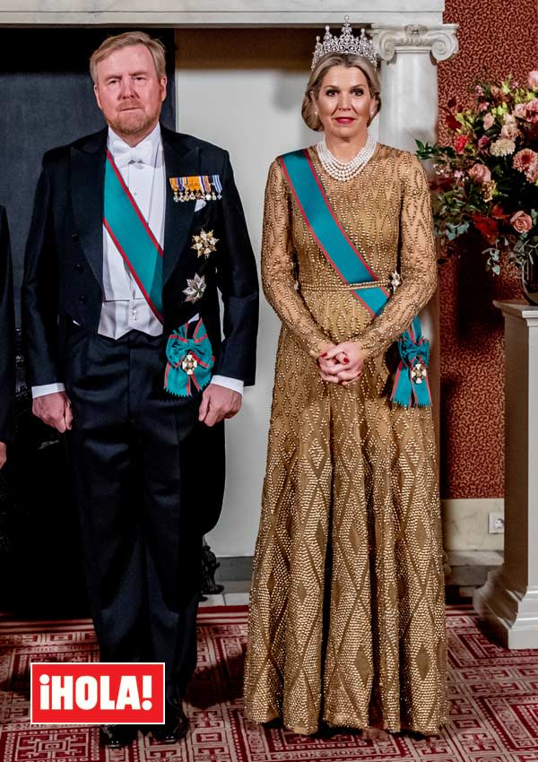Maxima de Holanda con vestido de gala