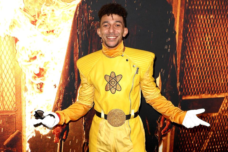 Khleo Thomas in costume as Powerline from 'A Goofy Movie'