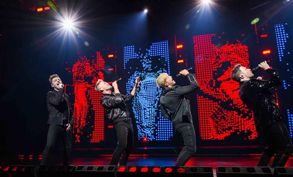 <strong>Westlife 西城男孩帶來經典歌曲〈Swear It Again〉。(圖／ Live Nation Taiwan 提供）</strong>