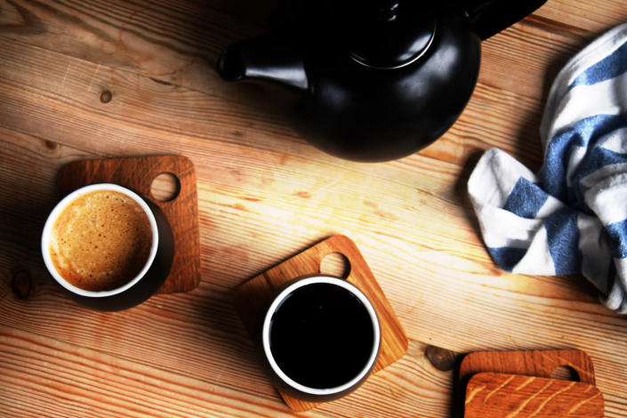 <p>Extra people in your home means there’s likely more coffee drinkers than usual around. Grab an extra bag of beans from the store (there’s nothing worse than running short on coffee!), and make sure to have complements like milk, creamers, sugar, and a variety of teas on hand too. <i>(Photo: Thinkstock)</i></p>