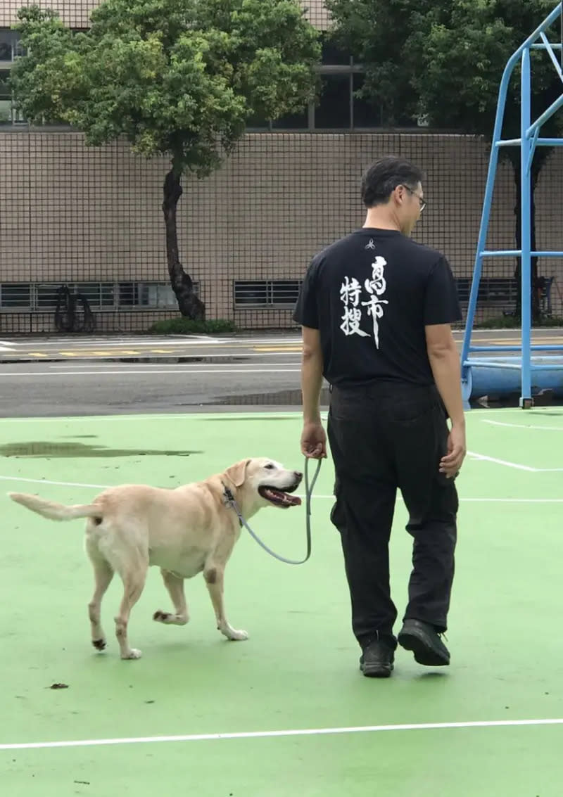 ▲Roger與其他搜救犬獲得營養零食獎勵。（圖／翻攝搜救犬羅傑計畫臉書）