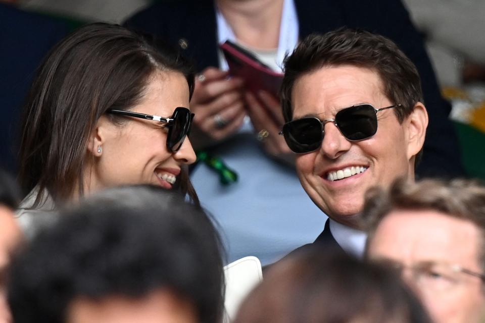 "Mission: Impossible 7" co-stars Hayley Atwell and Tom Cruise turned up together at Wimbledon.