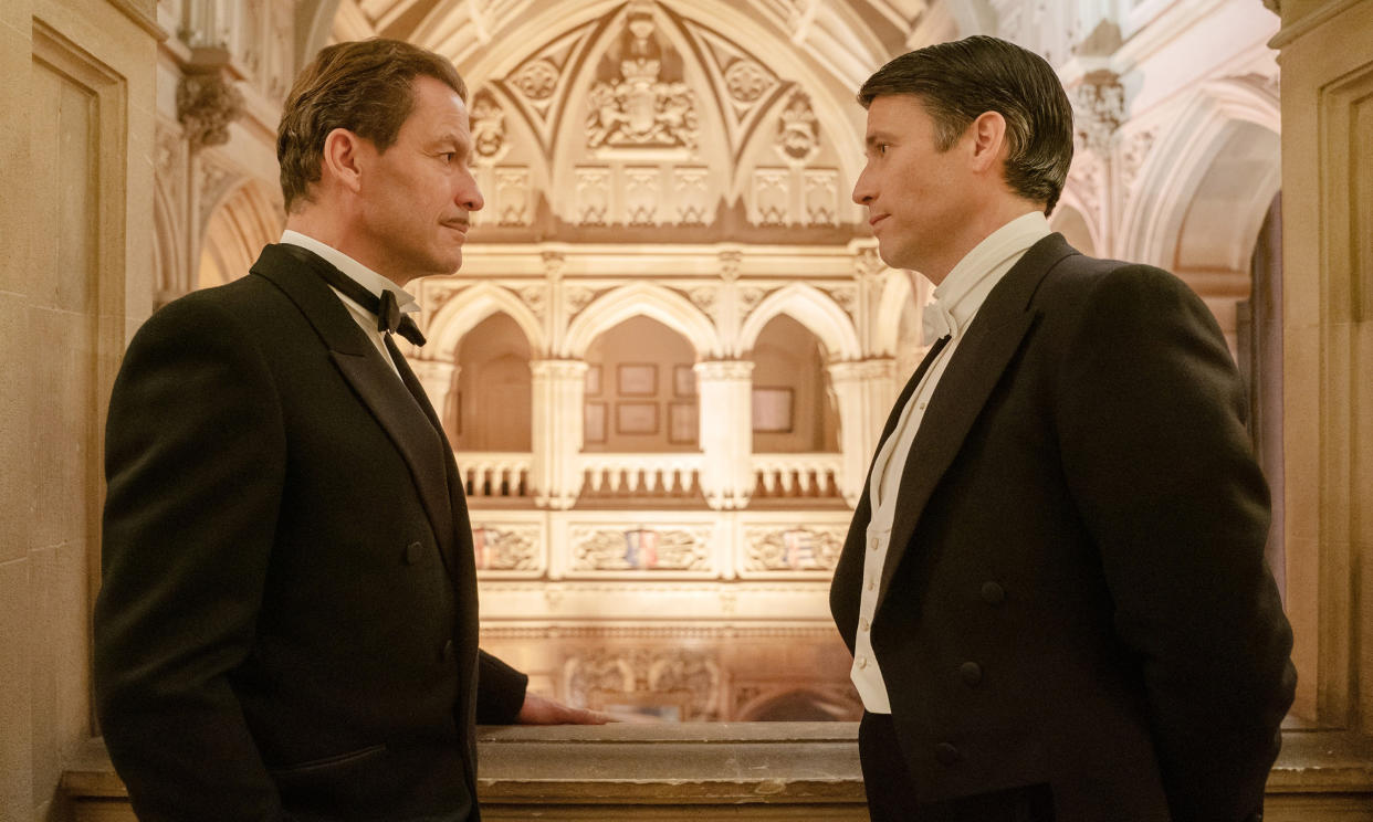 Downton Abbey 2. from left: Dominic West, Robert James Collier, 2022.  (©Focus Features / Courtesy Everett)